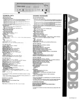 Akai AA-1020-DB-Specifications 